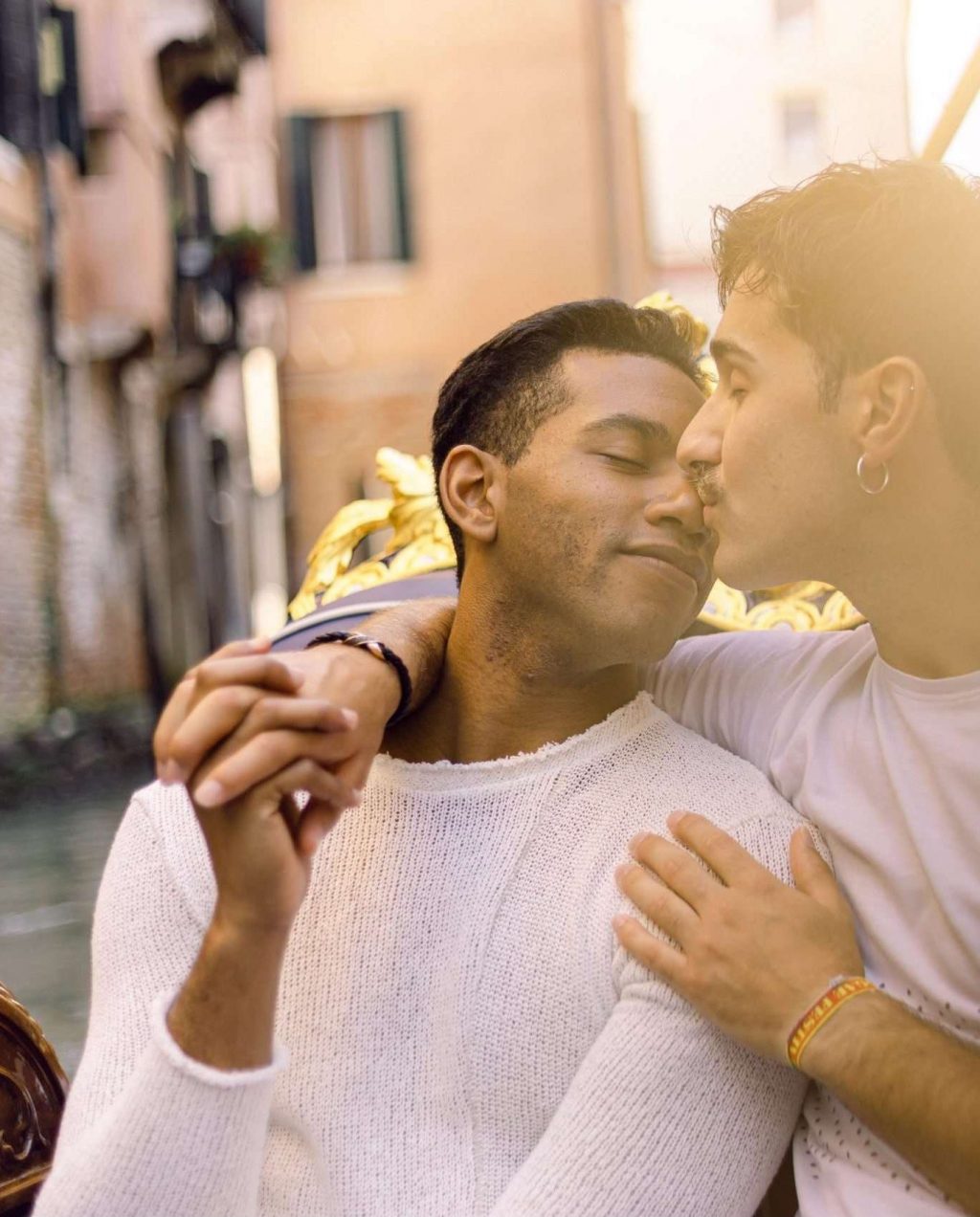 Gay couple Venice Photographer same sex couple in love holiday Italy