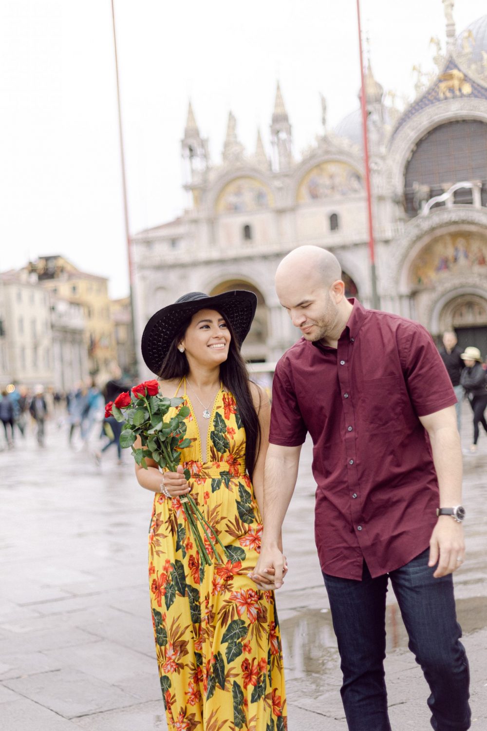 Rainy day of spring in Venice | Honeymoon Photographer in Italy