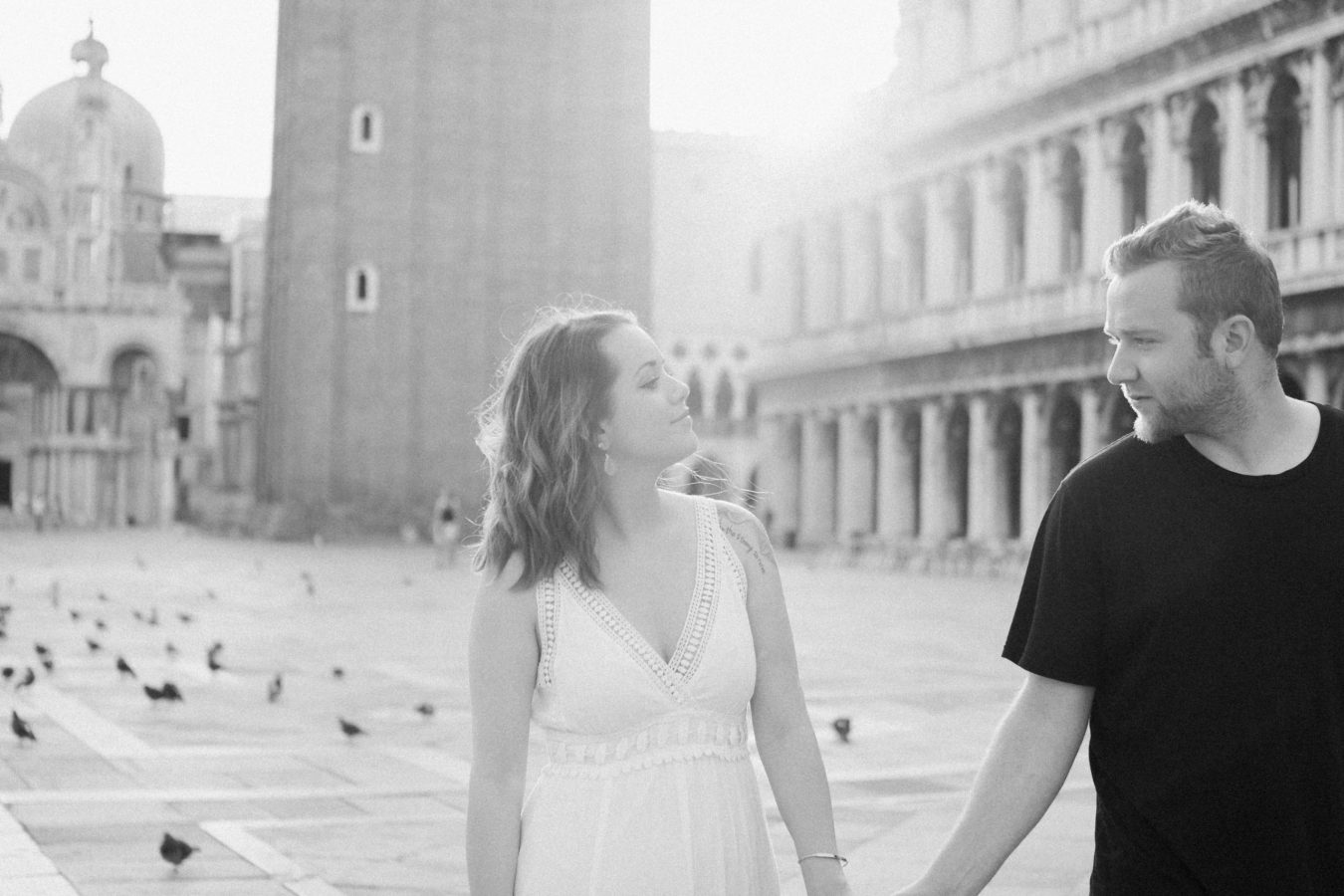 Just engaged, traveling through Europe. Couple photoshoot in Venice