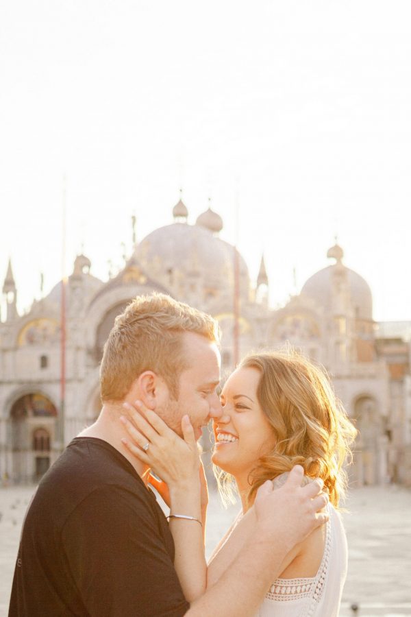 Just engaged, traveling through Europe. Couple photoshoot in Venice