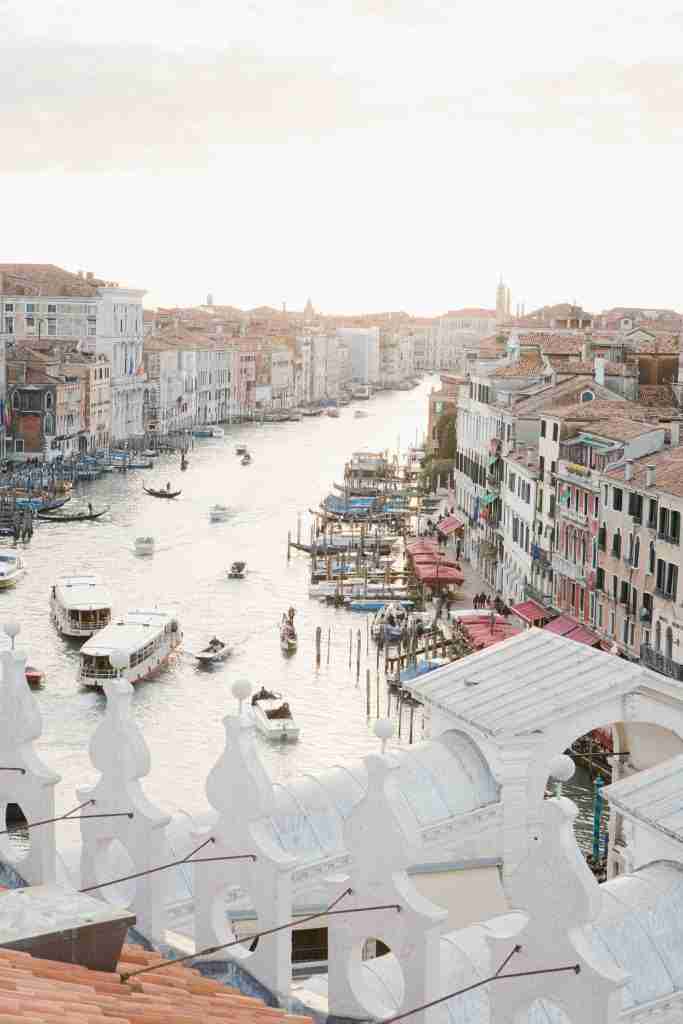 Venice from above Rialto Fontego dei Tedeschi