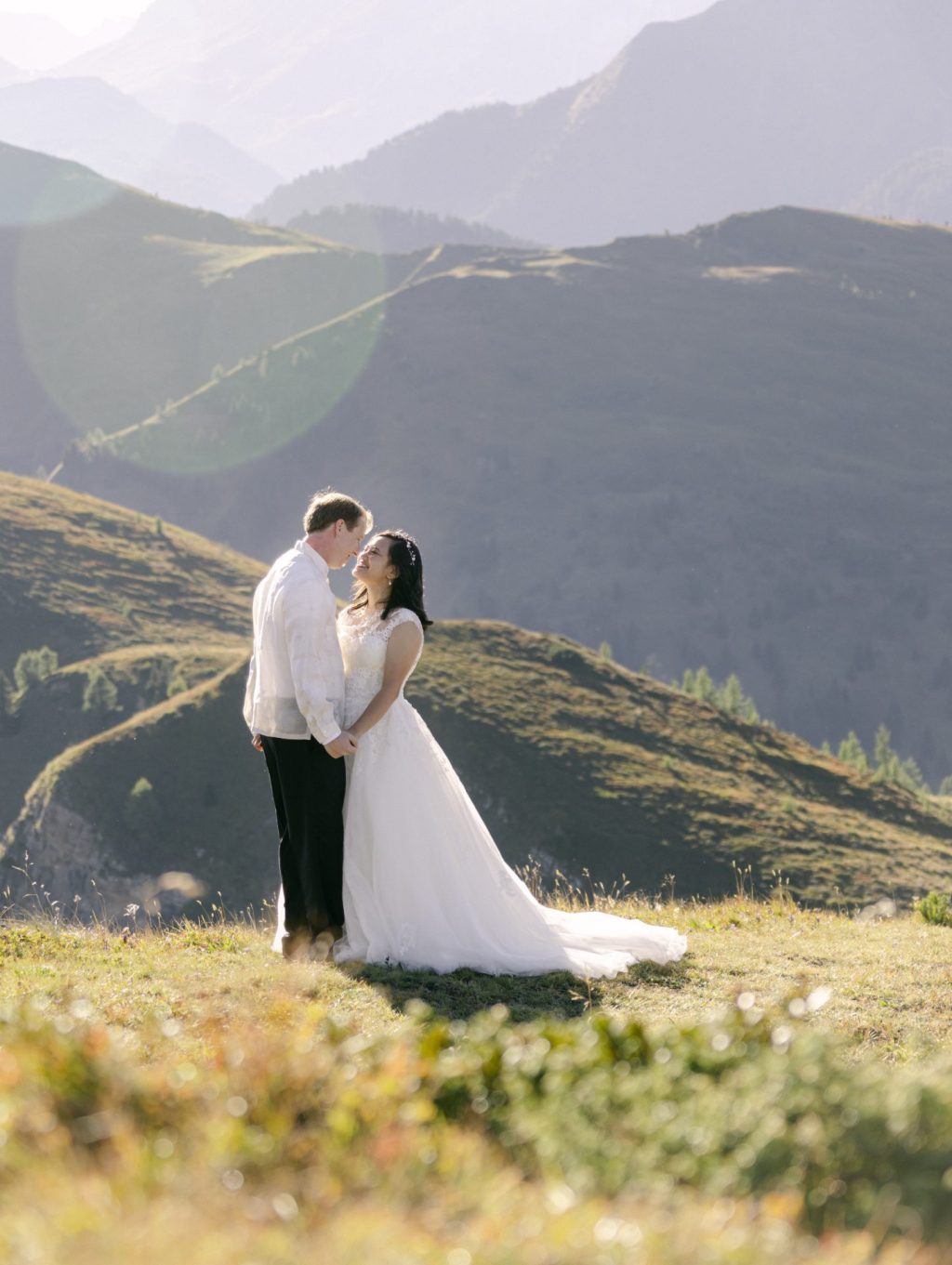 Dolomites-Wedding-Sunset-Shoot-at-Passo-Giau-Cortina