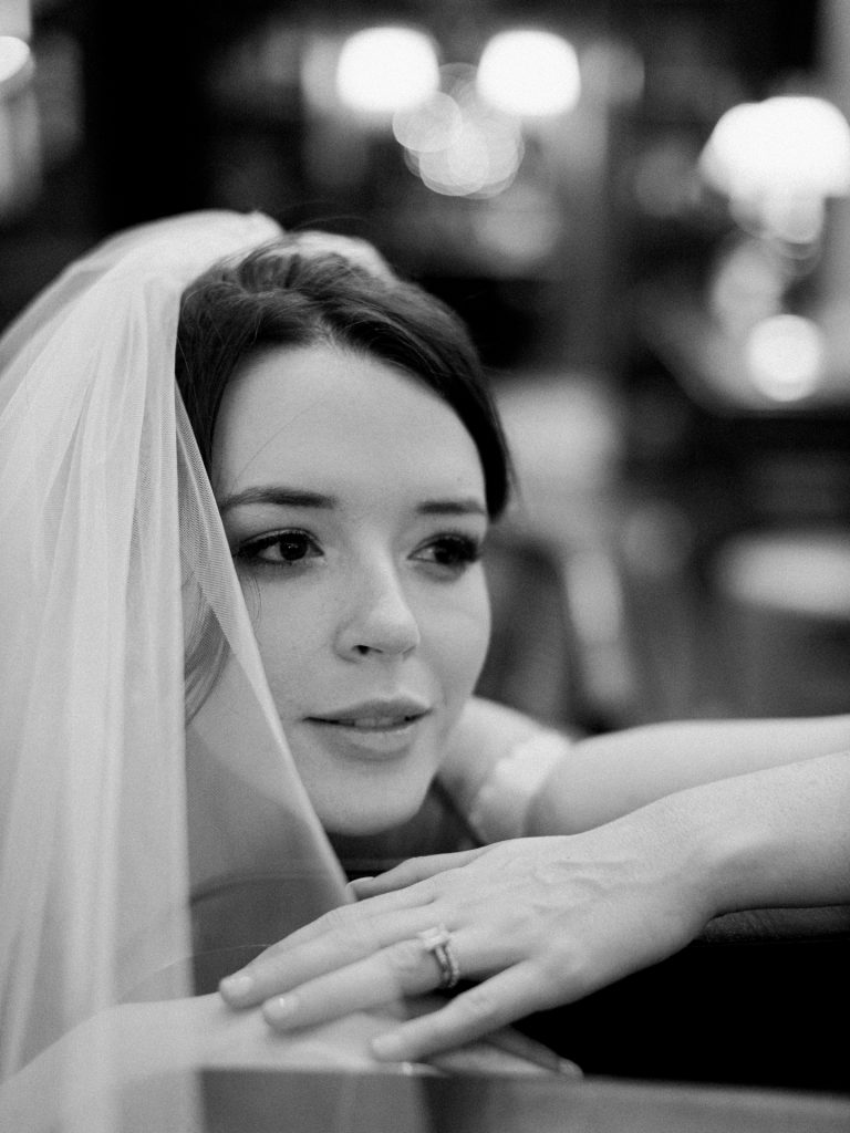 Bride getting ready at Tivoli Palazzo Gaddi decorated for Christmas in Florence