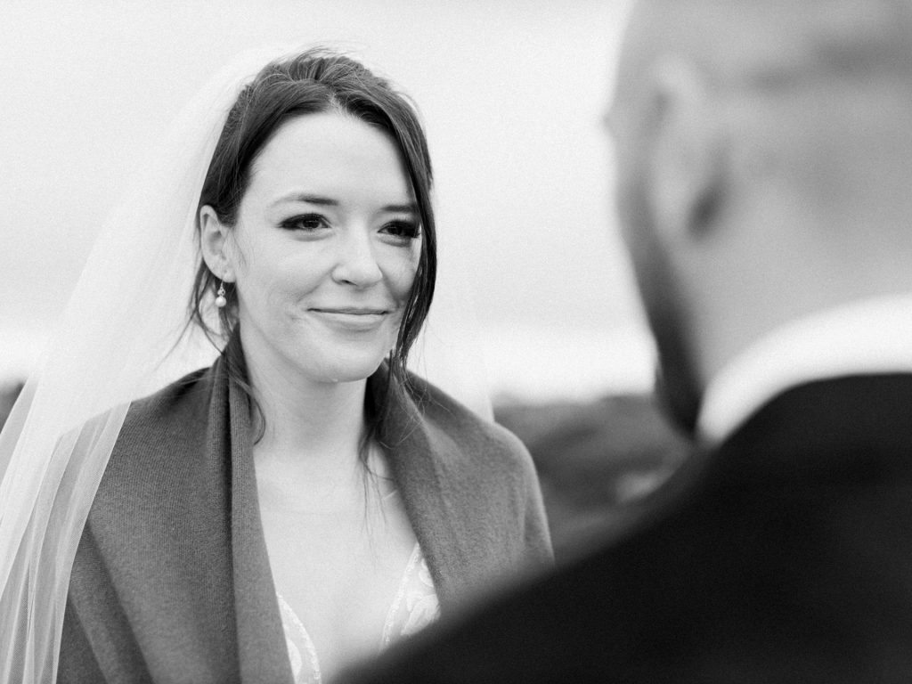 Emotional elopement ceremony overlooking Florence at Christmas